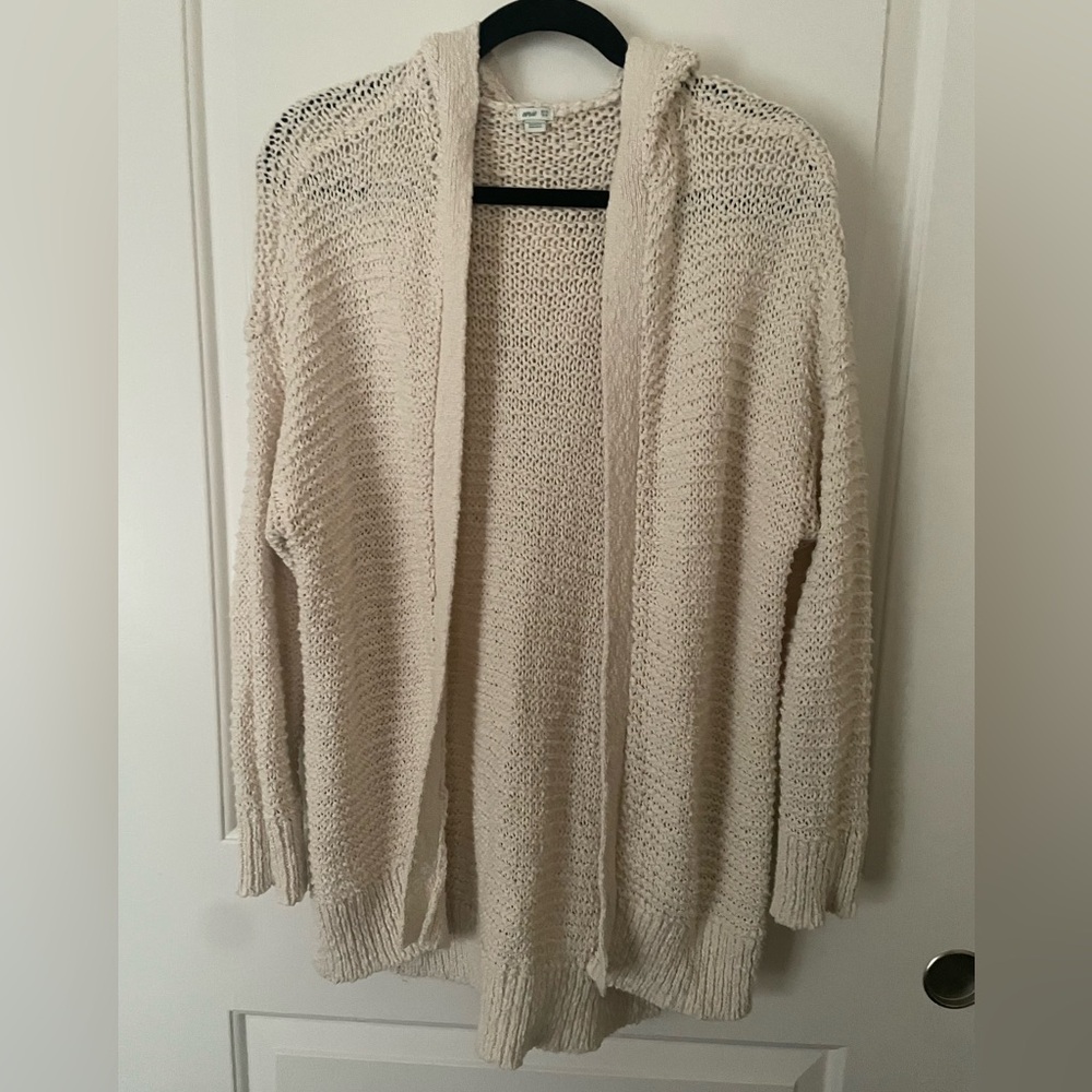aerie cardigan with hood